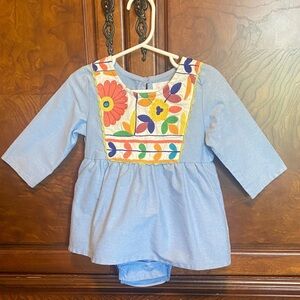 Cheeni Floral Embroidered Baby Dress